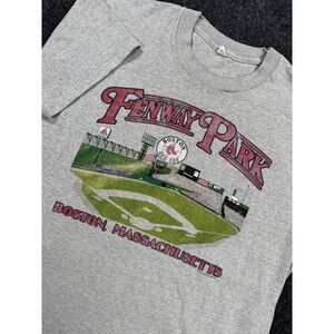VTG 1988 Boston Red Sox Fenway Park Screen Stars USA T Shirt XL Gray